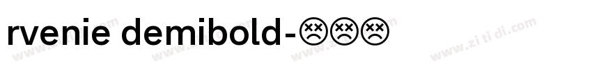 rvenie demibold字体转换